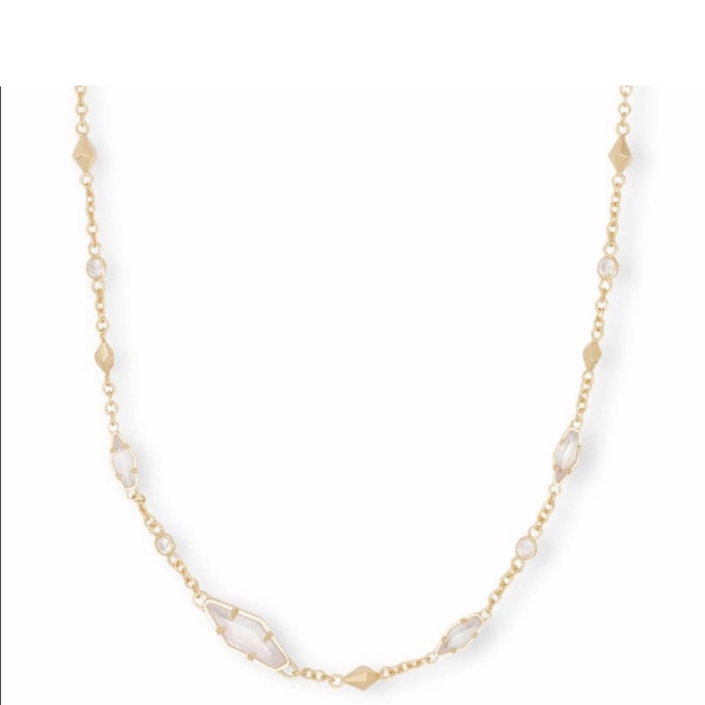 Kendra Scott Debra choker necklace. Gold chain, glass stones. NWT and never worn